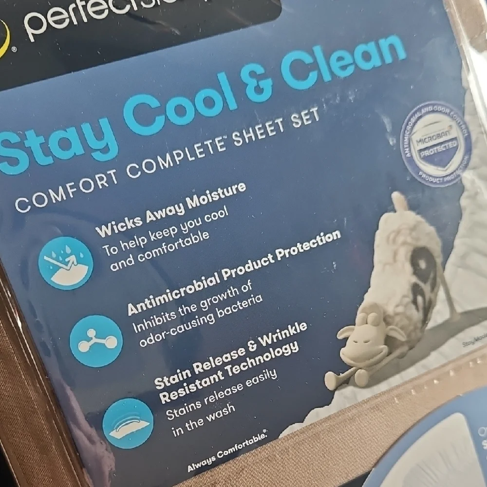 NEW! SERTA Perfect Sleeper Twin Sheet Set.